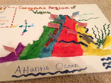 Salt Dough Map Of Virginia Map Projects Virginia Studies Creative
