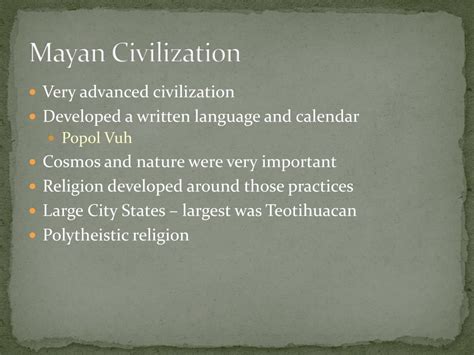 Ppt The Religion Of The Mayans Powerpoint Presentation Free Download