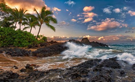 Fond Décran Maui Hawaii Pacific Ocean Hd Widescreen Haute