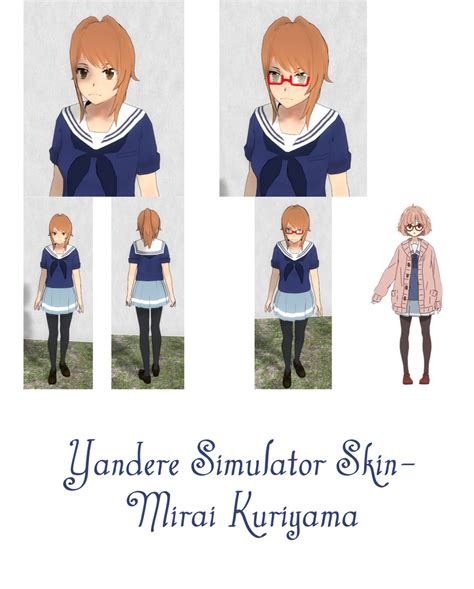 Yandere Simulator Skin Mirai Kuriyama By Imaginaryalchemist On Deviantart