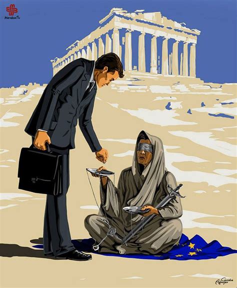 Satirical Illustrations Of Justice Around The World Justitia