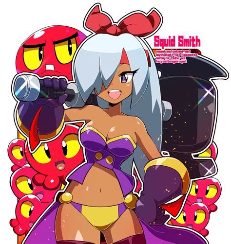Sakurajyousui Nami Squid Baron Squidsmith Shantae Shantae Series Highres Girl Breasts