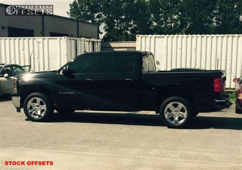 2014 Chevrolet Silverado 1500 With 20x85 31 Oem Wheels Spaced Out