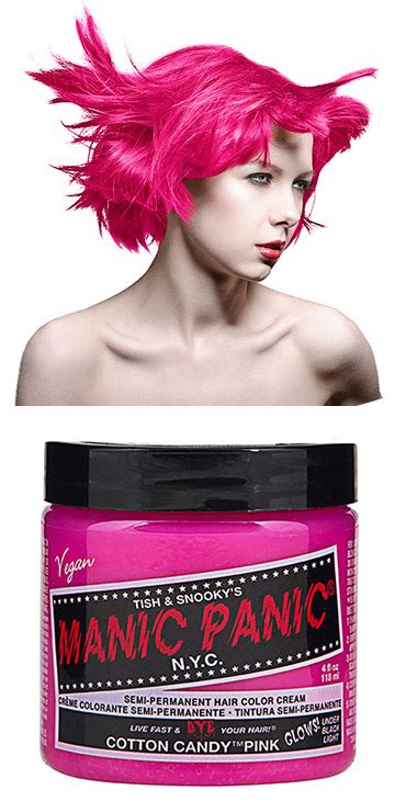 Manic Panic Semi Permanent Vegan Hair Dye Cotton Candy Pink