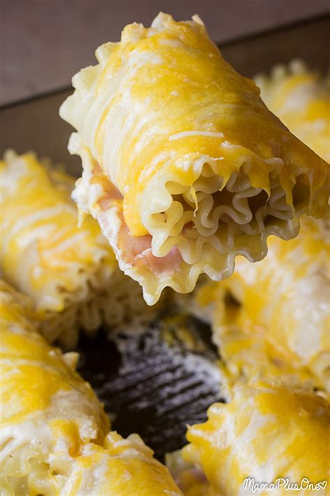 Ham And Cheese Lasagna Roll Ups Easy Weeknight Meal Idea Mamaplusone