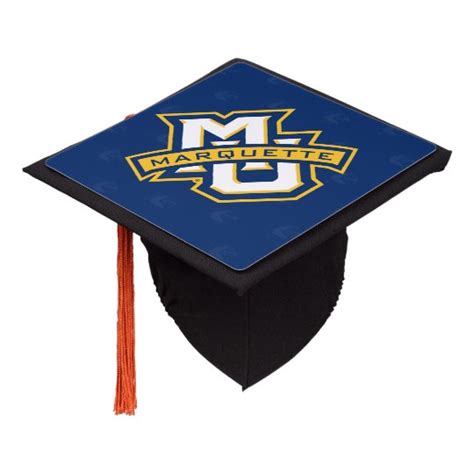 Marquette University Logo Watermark Graduation Cap Topper