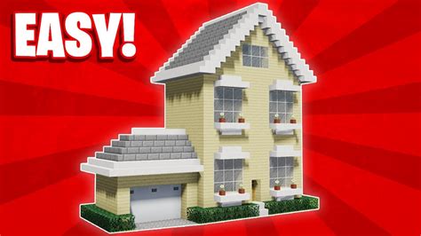 Minecraft How To Build A Easy Suburban House Tutorial 1 Youtube