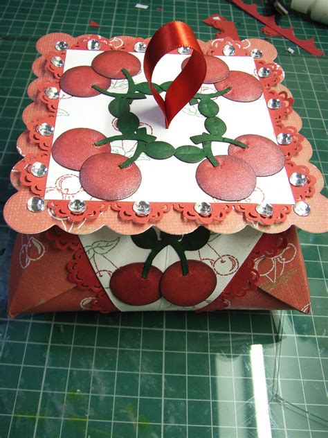 Check spelling or type a new query. Hand made gift box with cherry theme. | Exploding box card ...