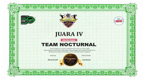 Maybe you would like to learn more about one of these? Contoh Piagam Penghargaan Turnamen Vollyball Word (Doc ...