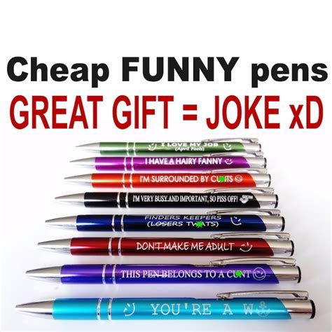 Funny Cheeky Novelty Rude Sweary Profanity Ballpoint Pen Great Etsy Uk