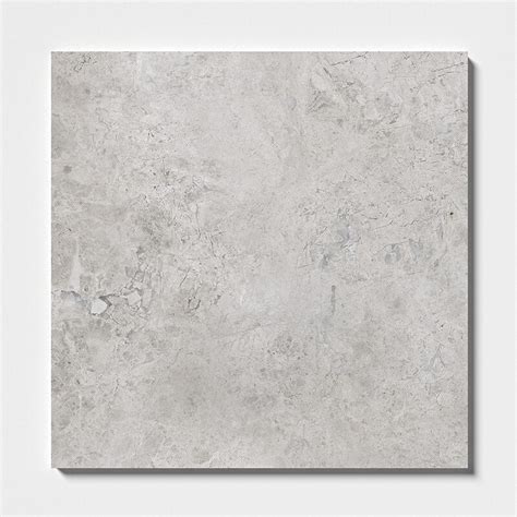 Silver Clouds Polished Marble Tile 18x18x12 Marble Flooring Gray