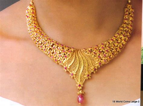 Neck And Necklace And Fashion Jewelry Kerala Jewellery Designs Gold