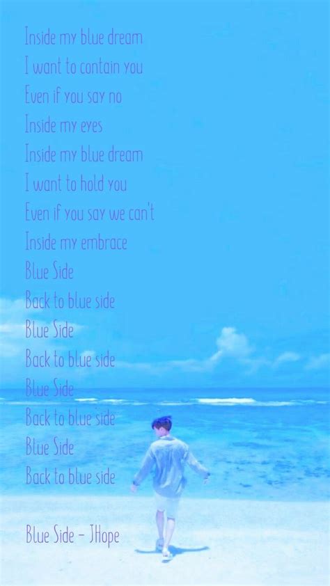 Jhope Blue Side Lyrics Wallpaper