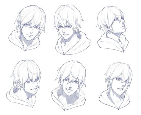 Pin By Blissfool Blissfool On причоски Face Sketch Anime Male Face