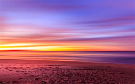 3840x2400 Footsteps At Beach Evening Sunset 4k Hd 4k Wallpapers Images