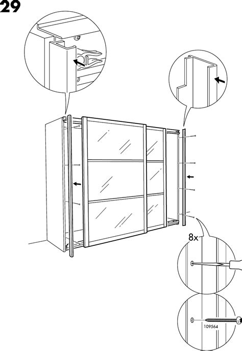 Ikea Pax Lyngdal Sliding Doors Assembly Instruction