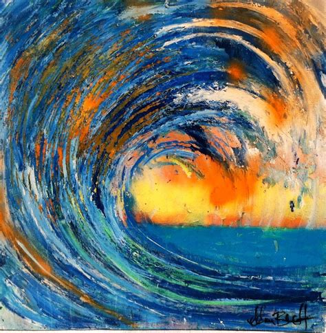 Abstract Wave Painting