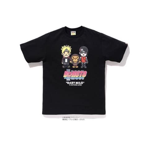 Bape X Narutoboruto Mens Fashion Tops And Sets Tshirts And Polo Shirts