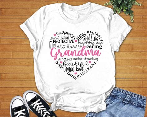 Grandma Shirt Mothers Day Shirt Personalized Ts For Mom Etsy