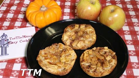 Toaster Oven Apple Cinnamon English Muffins Or Toast Youtube