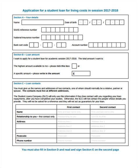 Free 42 Student Application Forms In Pdf Ms Word Excel
