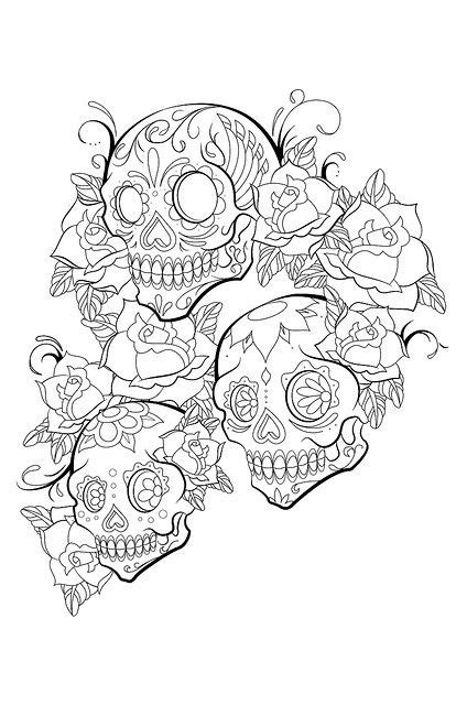 Flickriver Scooter And Jinxs Favorite Photos Skull Coloring Pages