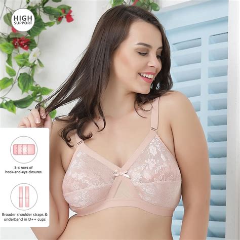 Buy Non Wired Non Padded Full Cup Plus Size Lace Bra Online India Best