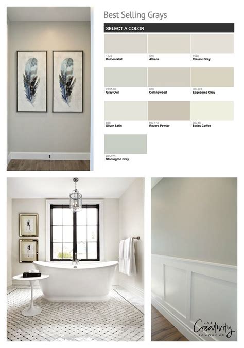 In this bedroom, you won't feel deprived of gray, even though the walls have a bluer tone. Most Popular Benjamin Moore Paint Colors | Interior paint ...