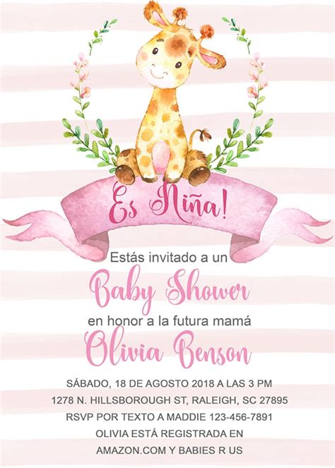 Invitacion Para Baby Shower