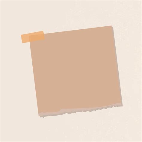 Brown Notepaper Journal Sticker Vector Free Image By Rawpixel