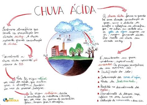 Mapas Mentais Sobre CHUVA ACIDA Study Maps