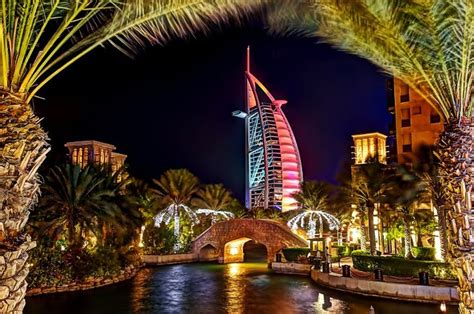 Burj Al Arab Night View