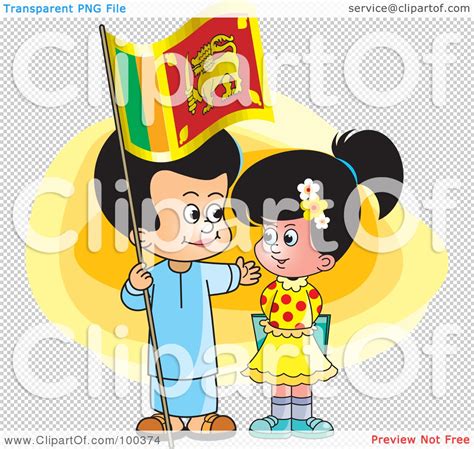 Royalty Free Rf Clipart Illustration Of Sinhala Children With A Sri