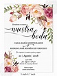 Invitaciones De Boda, Spanish Wedding Invitation, Marsala, Blush 448