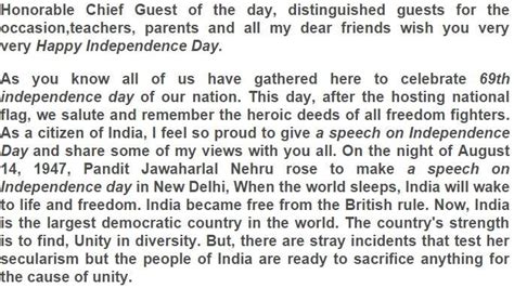 Hindi speech on 15 august. Image result for principal speech on independence day in ...