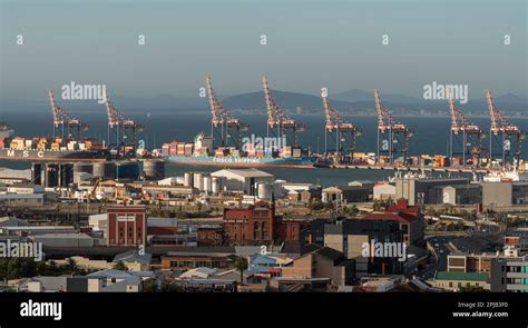 Cape Town South Africa 2023 Container Ships Within The Container