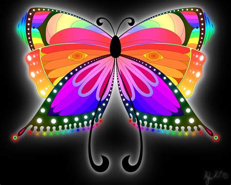 Rainbow Butterfly By Northstar2x On Deviantart