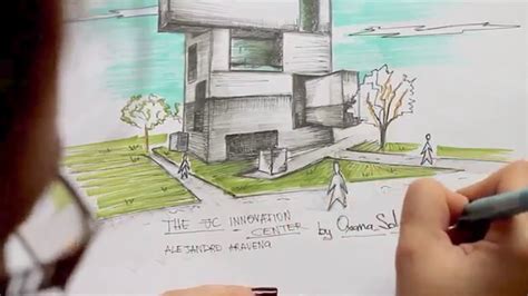 Architectural Sketch Uc Innovation Center Chile