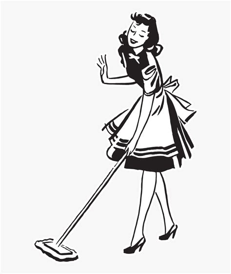 Clipart Cleaning Lady Black Cleaning Lady Clipart
