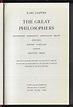 The Great Philosophers: Xenophanes, Democritus, Empedocles, Bruno ...