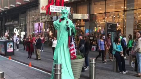 Statue Of Liberty Moving And Talking Youtube