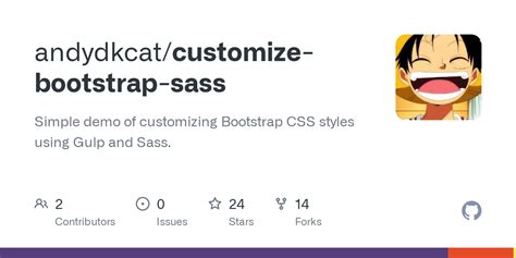 Github Andydkcatcustomize Bootstrap Sass Simple Demo Of Customizing Bootstrap Css Styles