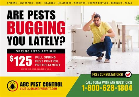 16 Brilliant Pest Control Direct Mail Postcard Advertising Examples