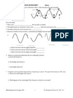 Students must answer questions about the different parts of transverse and longitudinal waves. Waves and Sound Worksheet | Sound | Refraction