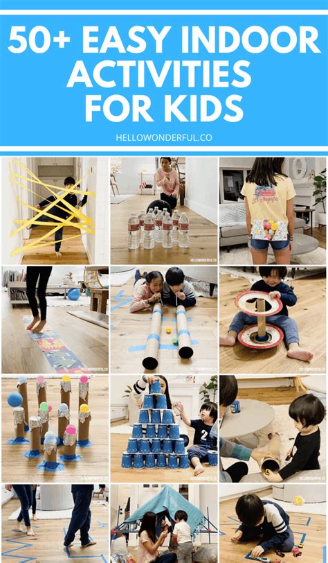 50 Cheap Fun Indoor Activities For Kids In 2020 Indoor Activities