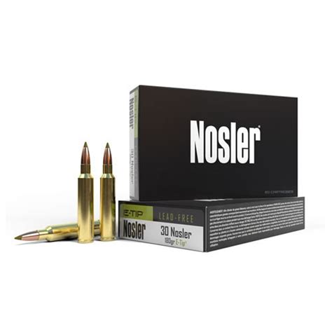 Nosler 30 06 Ammunition Nos40037 180 Grain E Tip 20 Rounds