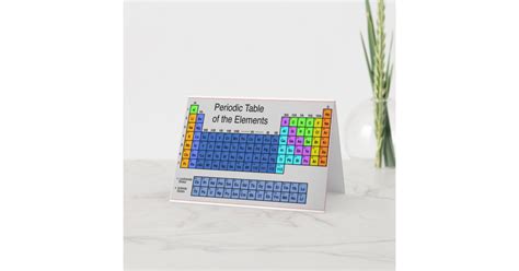 Science Periodic Table Of Elements Ts Card Zazzle