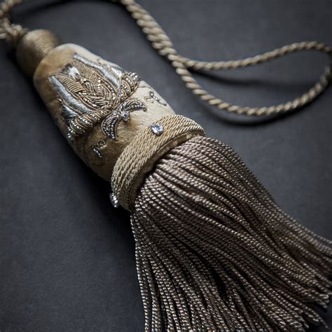 The Chiara Key Tassel Features An Elegant Foliate Jewelled Design Which Highlights Its Body