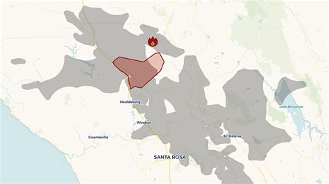 Kincade Fire Map Of Burned Area