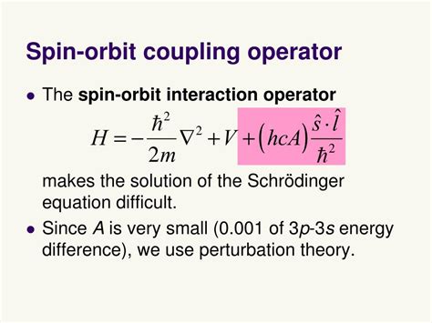 Ppt Lecture 22 Spin Orbit Coupling Powerpoint Presentation Free